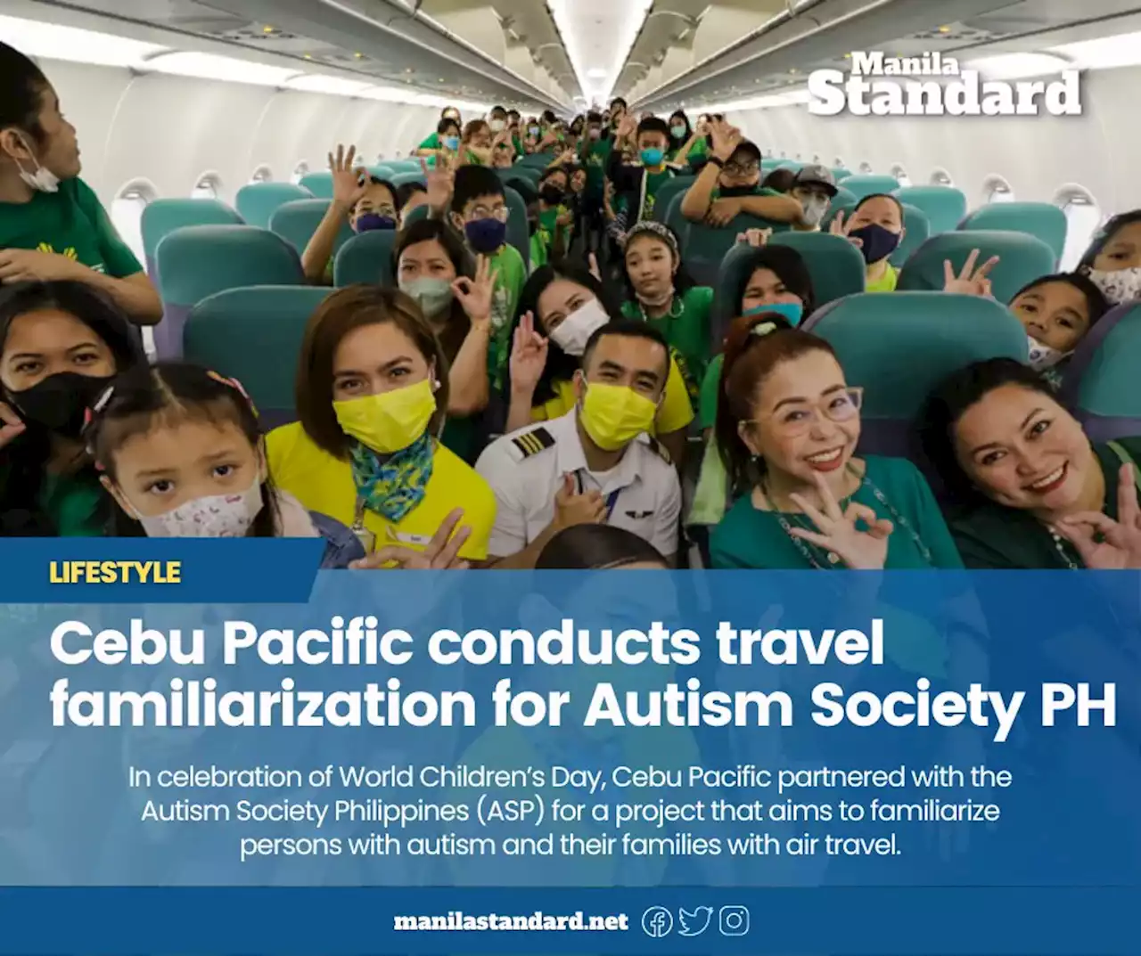 Cebu Pacific conducts travel familiarization for Autism Society PH