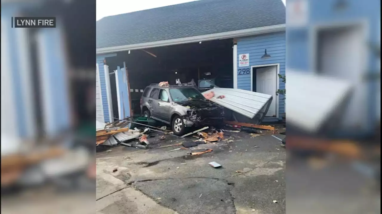 Car Crashes Into Lynn Building, Sending Multiple People to the Hospital