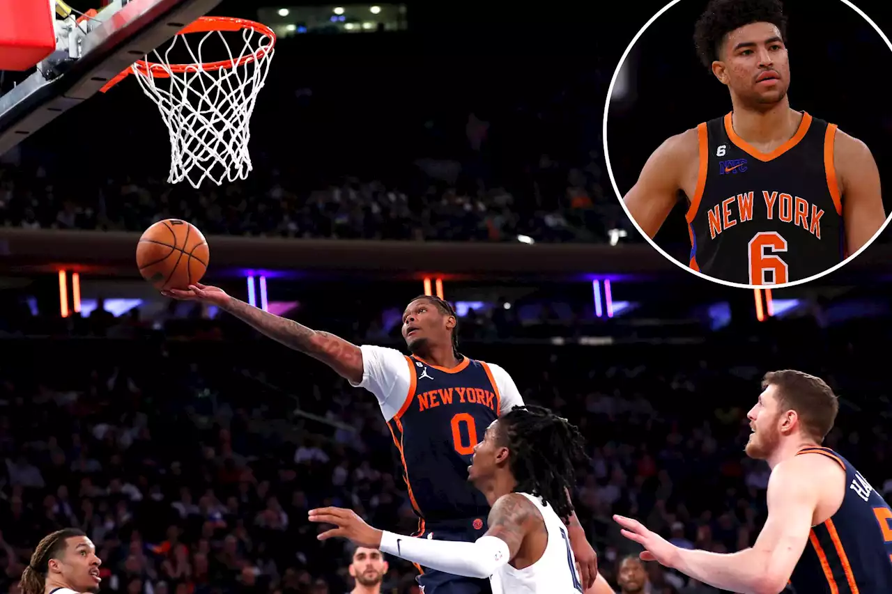 Knicks roll with Cam Reddish over Quentin Grimes down the stretch