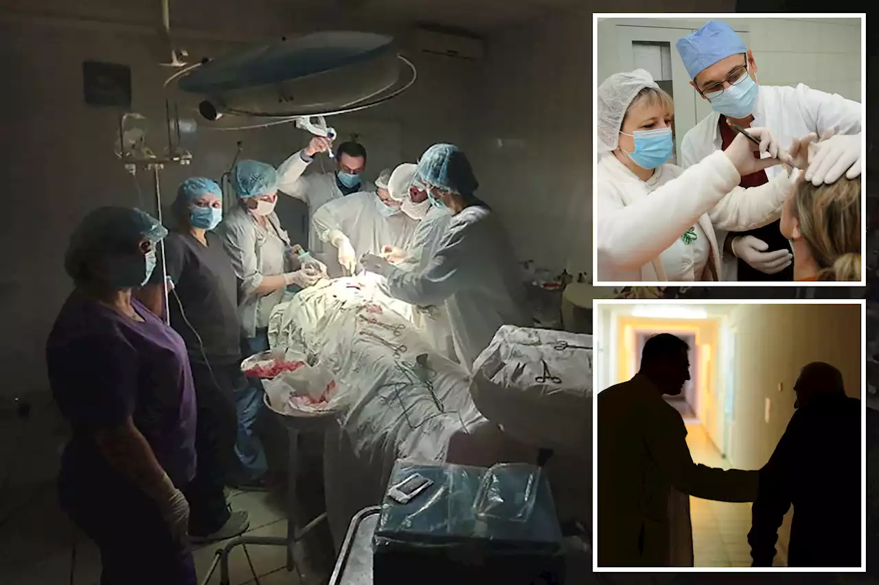 Ukrainian doctors perform surgery by flashlight after attack on power grid