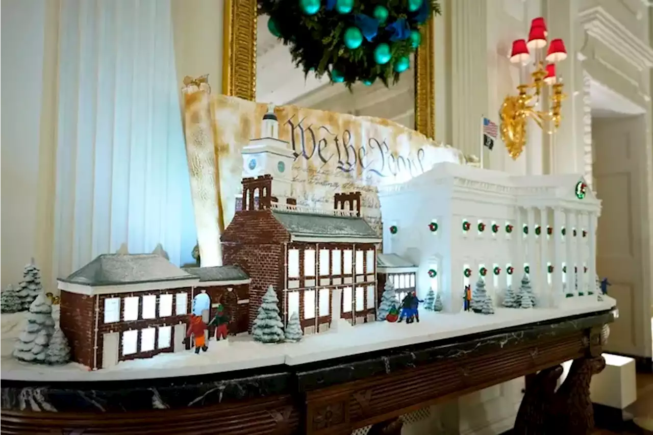 The White House’s ‘We the People’ Christmas theme includes a sugar cookie replica of Independence Hall