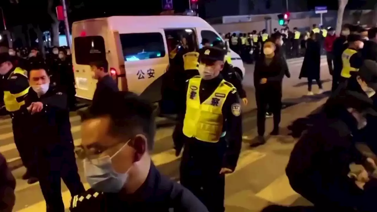 Clashes in Shanghai as COVID protests flare across China