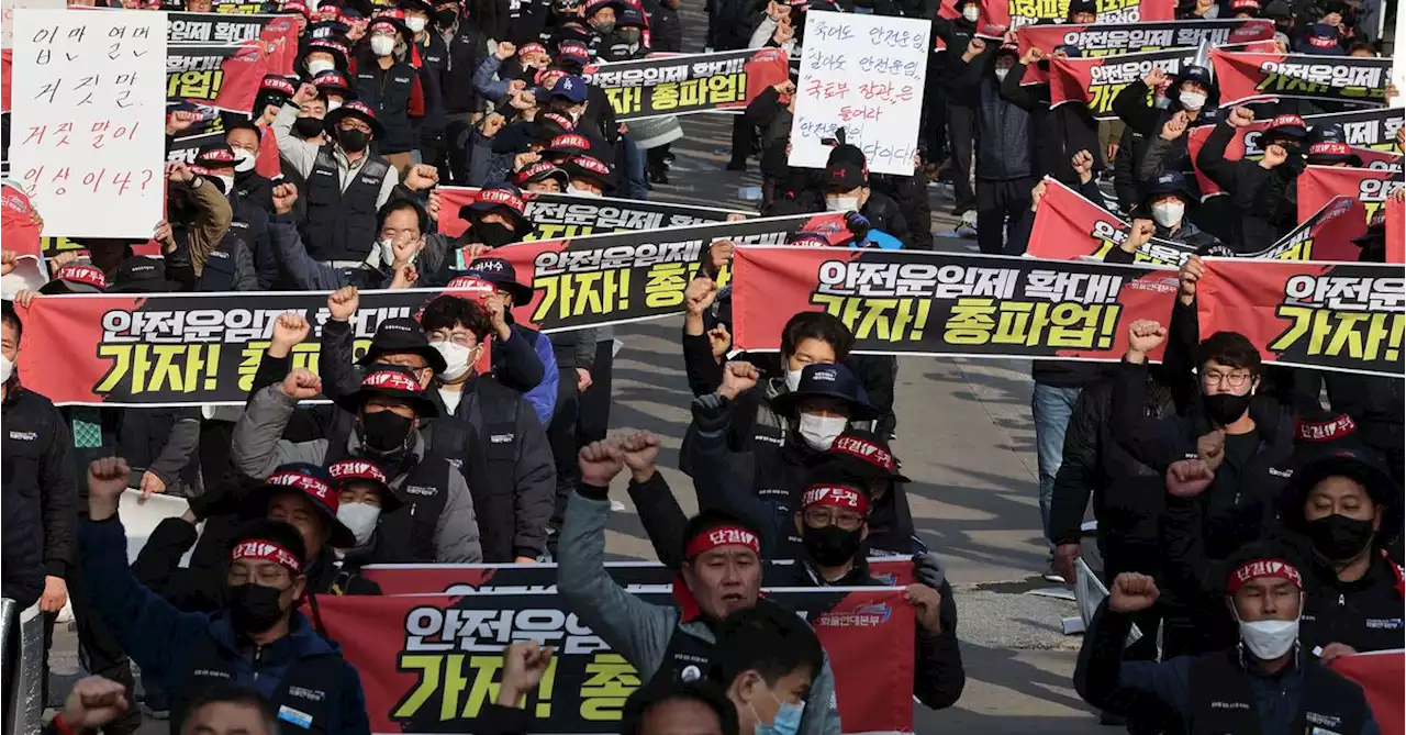 South Korea to hold first talks with striking truckers on Monday