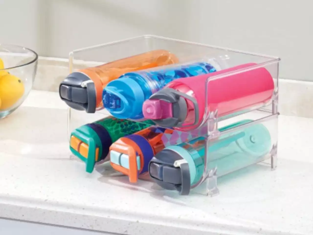 This TikTok-Viral & Space-Saving Storage Bin Is Perfect For Keeping Everyone’s Tumblers in Place — Now Only $22 Ahead of Cyber Monday