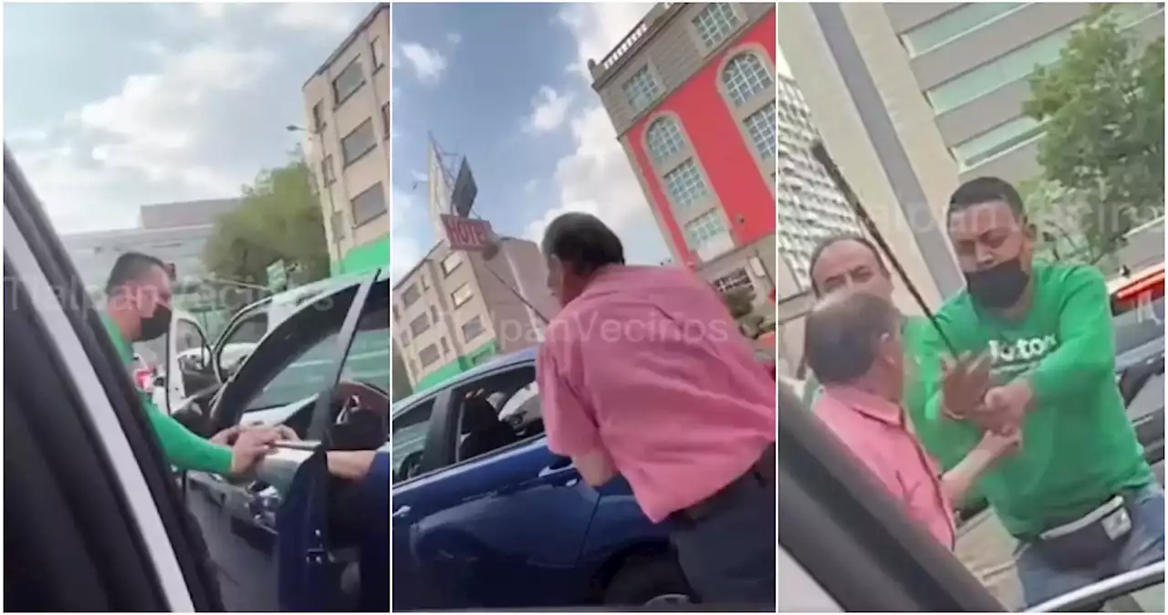 VIDEO: Un hombre intenta usar palo de golf en pelea entre automovilistas en la CdMx