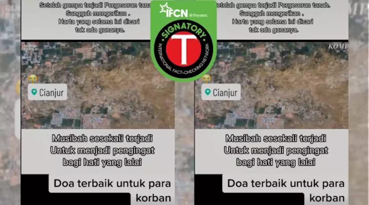 Keliru, Gambar Pergeseran Tanah Setelah Gempa Cianjur