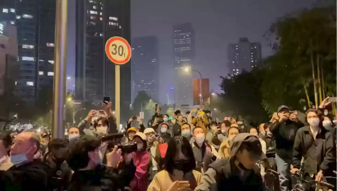 Chinese police crack down on protesters but historic movement grows