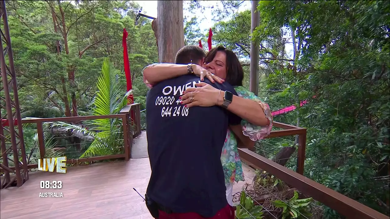 I'm A Celeb viewers break down in tears after Owen Warner reunites with his mum