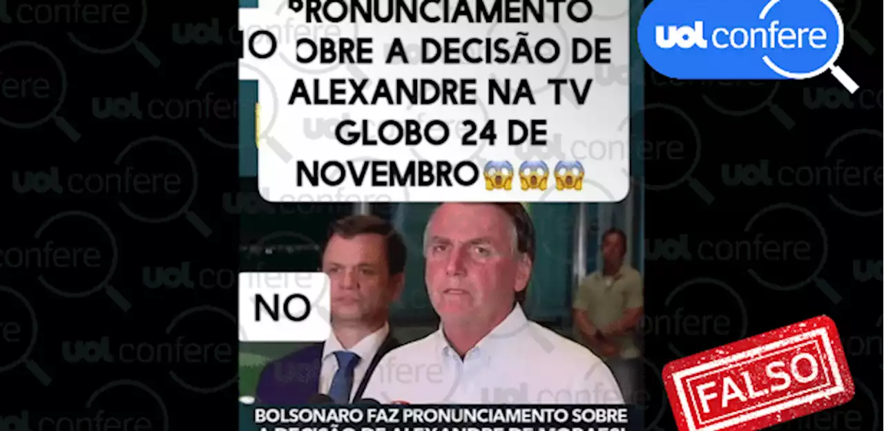 Post distorce fala antiga de Bolsonaro e a associa ao discurso de Valdemar