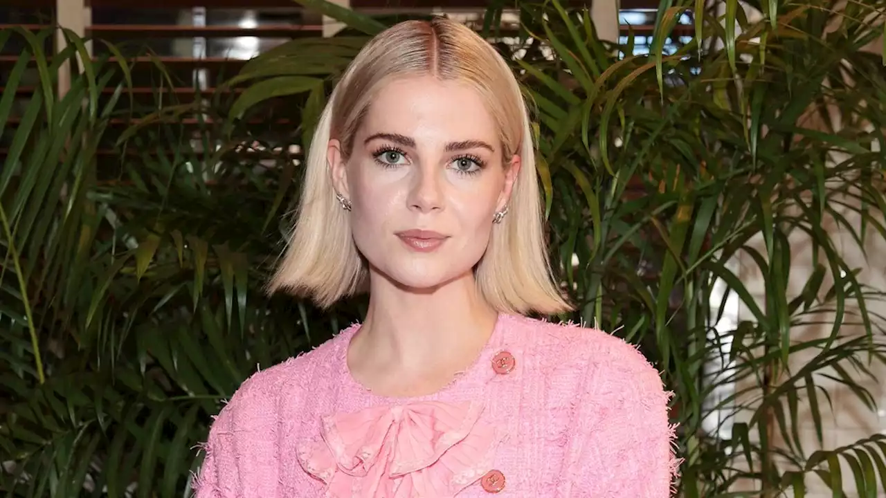 Lucy Boynton Debuts Her New Red Hair for the Holidays