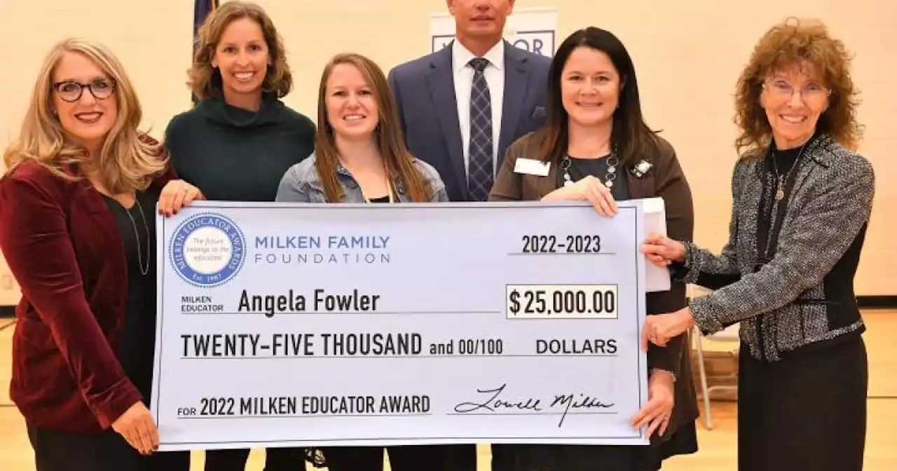 Johnson County teacher surprised with $25,000 Milken Educator Award