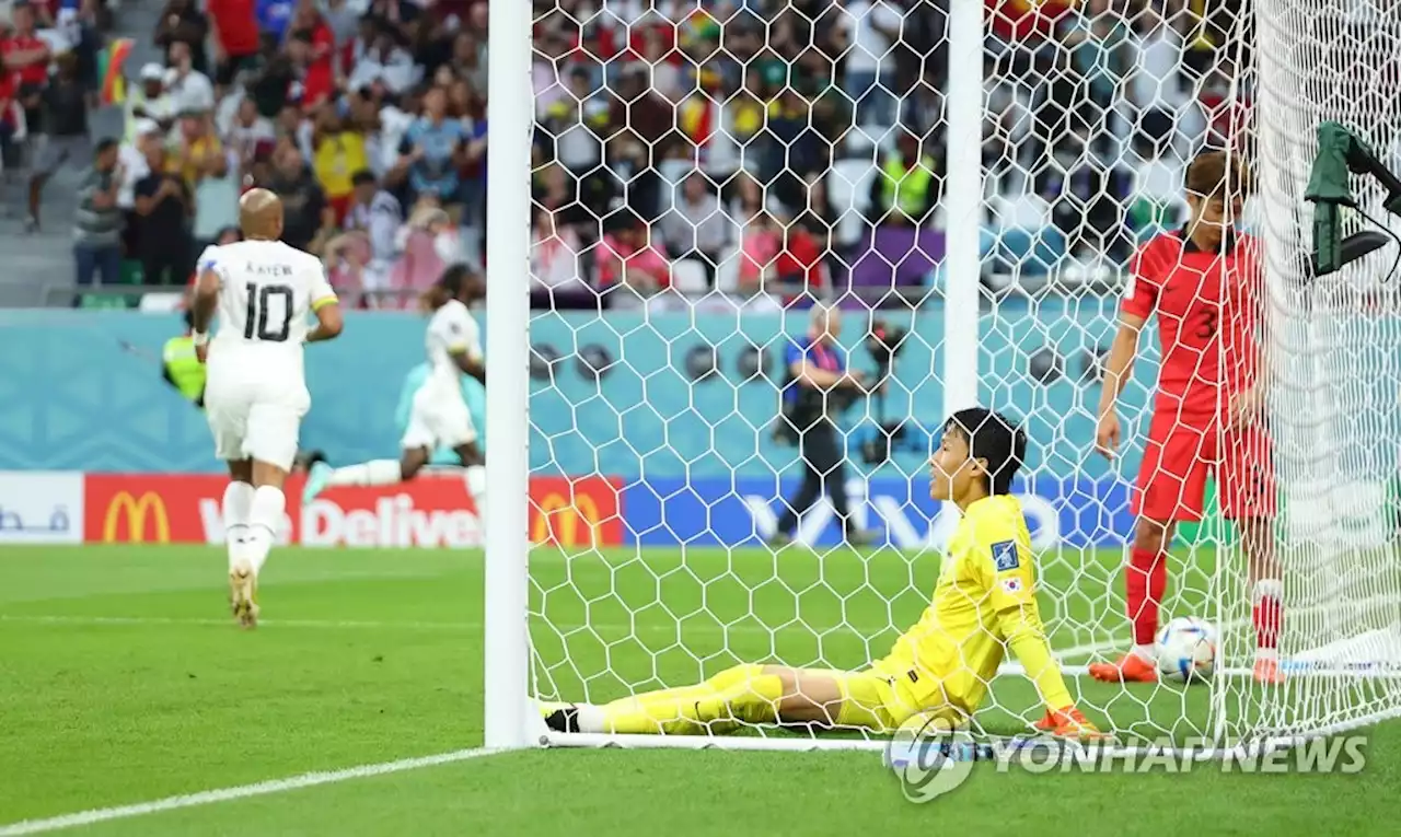 [월드컵] 벤투호 수비 휘청…가나에 전반 0-2로 끌려가 | 연합뉴스