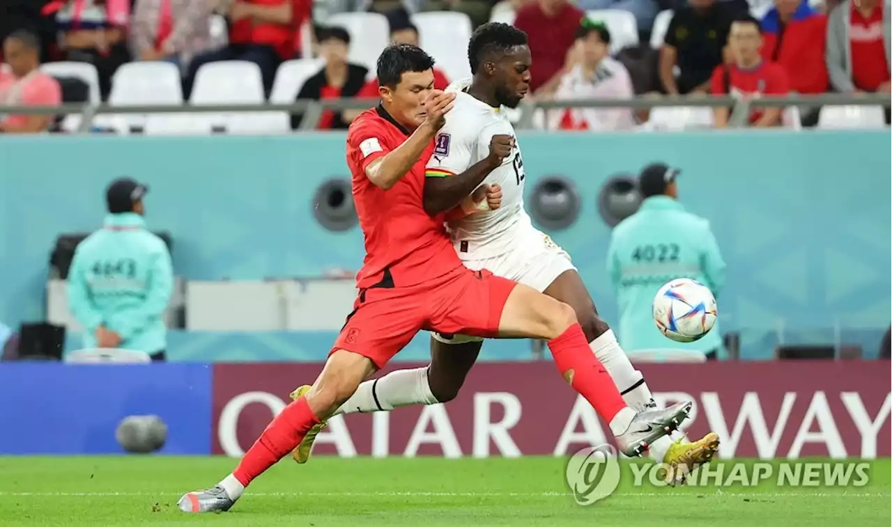 [월드컵] '부상' 김민재 돌아왔지만…복병 가나 상대로 수비 '와르르' | 연합뉴스