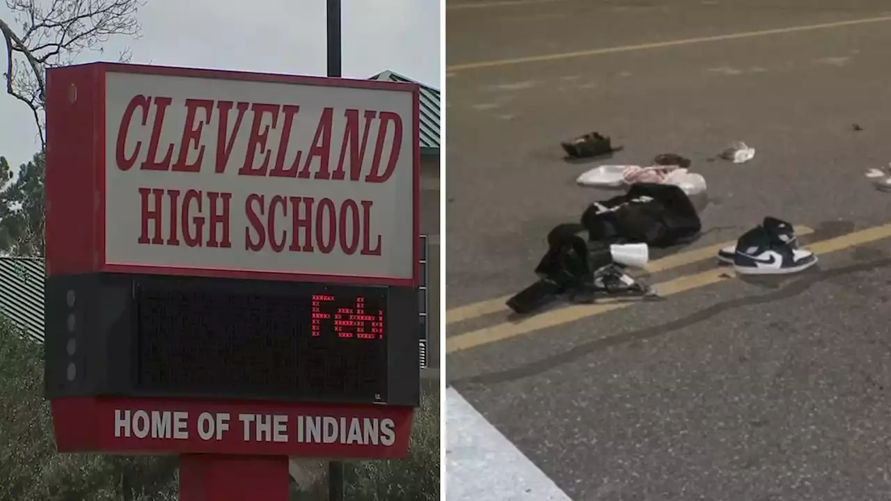 2 Cleveland ISD students hospitalized after being hit by truck on campus crosswalk