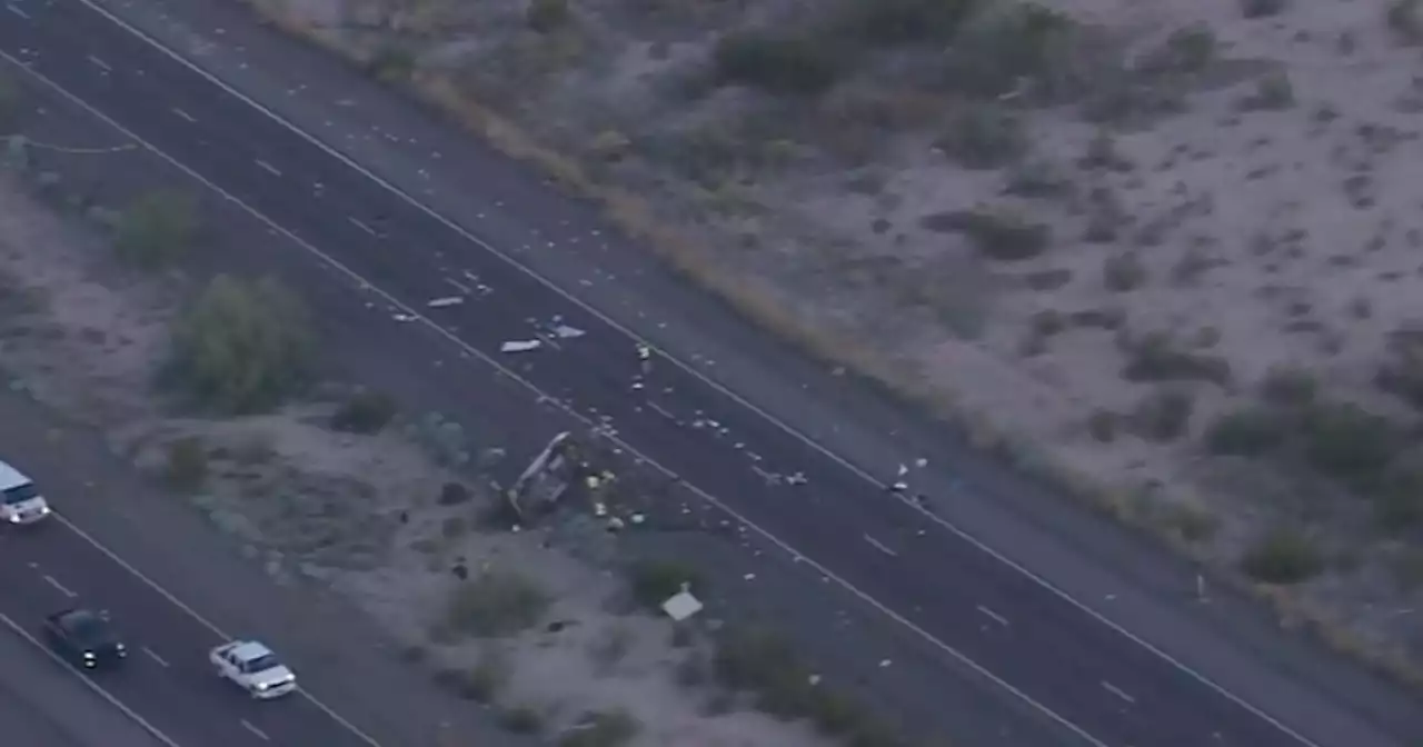 Man, two young kids killed in crash along westbound I-10 near Casa Grande