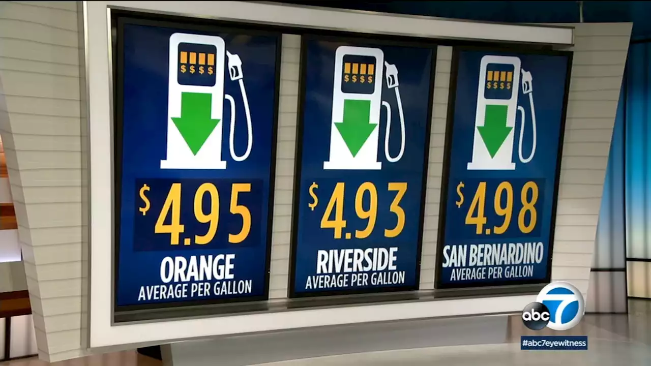 Average gas price drops below $5 per gallon in Orange, San Bernardino and Riverside counties