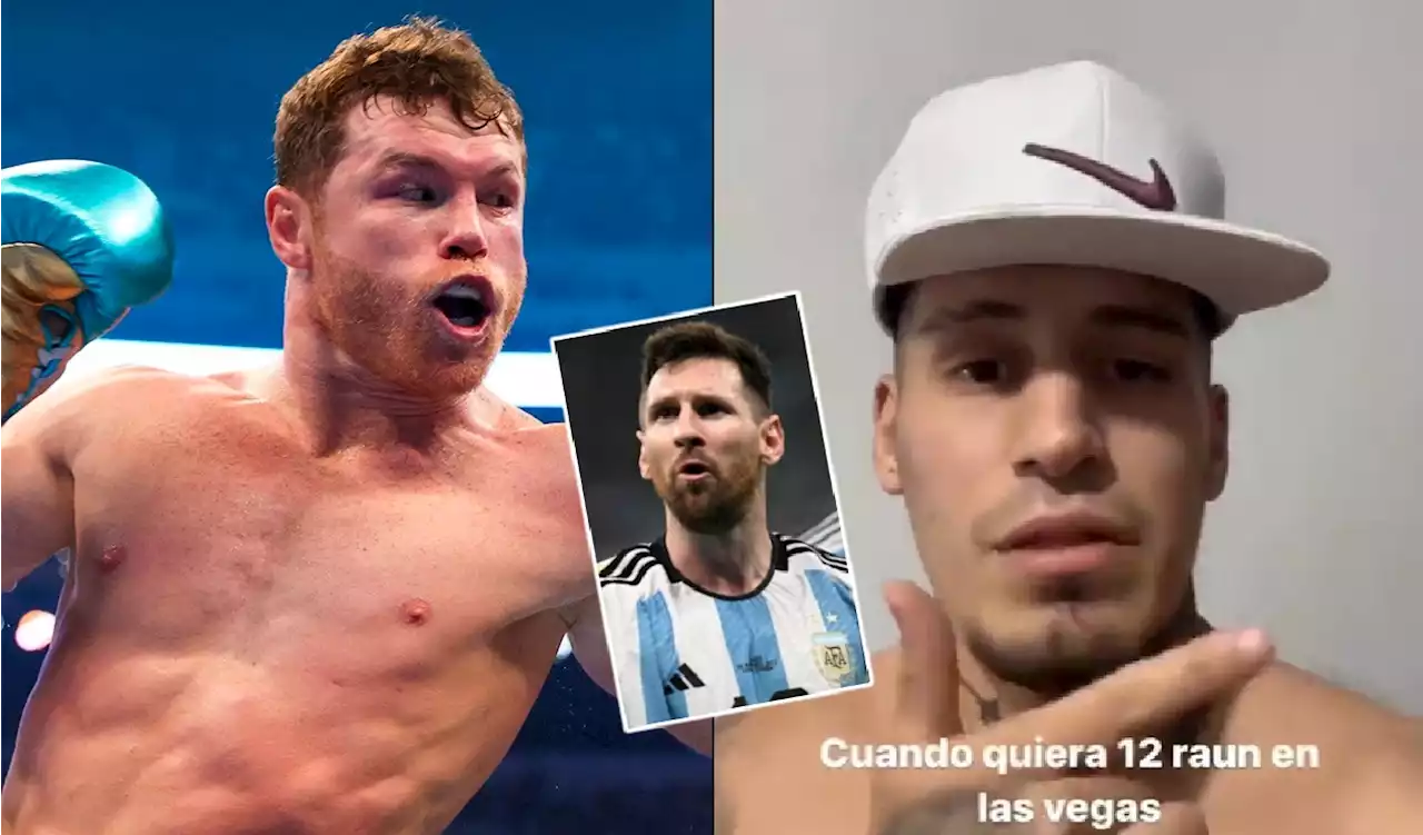 [Video] 'Con Messi no': boxeador argentino retó a un combate al 'Canelo' Álvarez