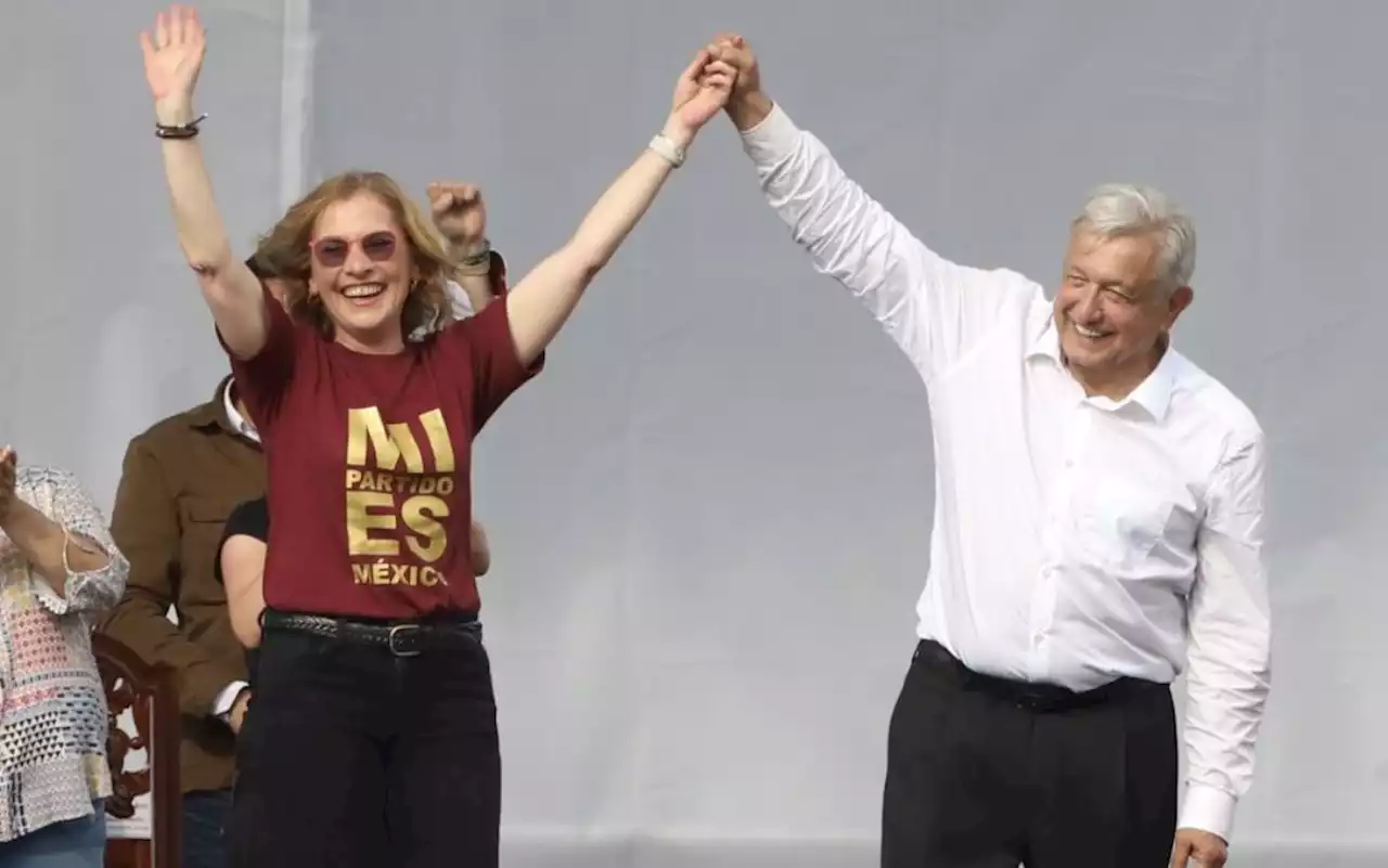 Gutiérrez Müller agradece a Edy Smol por diseñar playera para marcha de AMLO