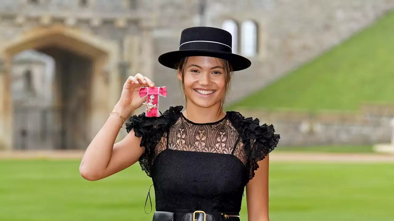 Emma Raducanu Wore A Haute Boater To Collect Her MBE From The King