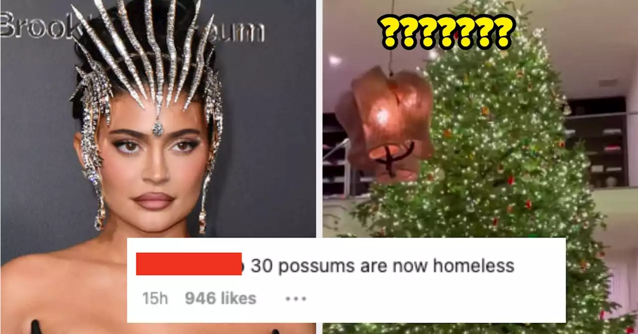 Kylie Jenner Shared A Picture Of Her Ginormous Christmas Tree, And The Comments Are Messy As Heck