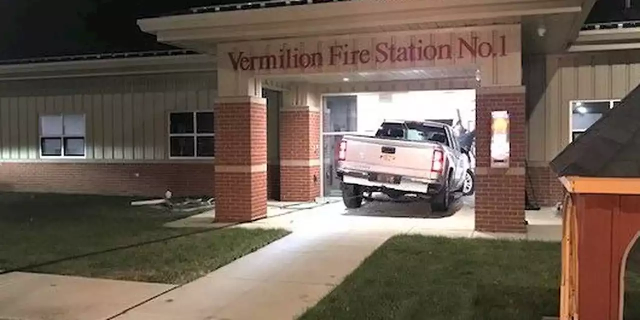 Fire marshal drives through Vermilion fire station after health emergency