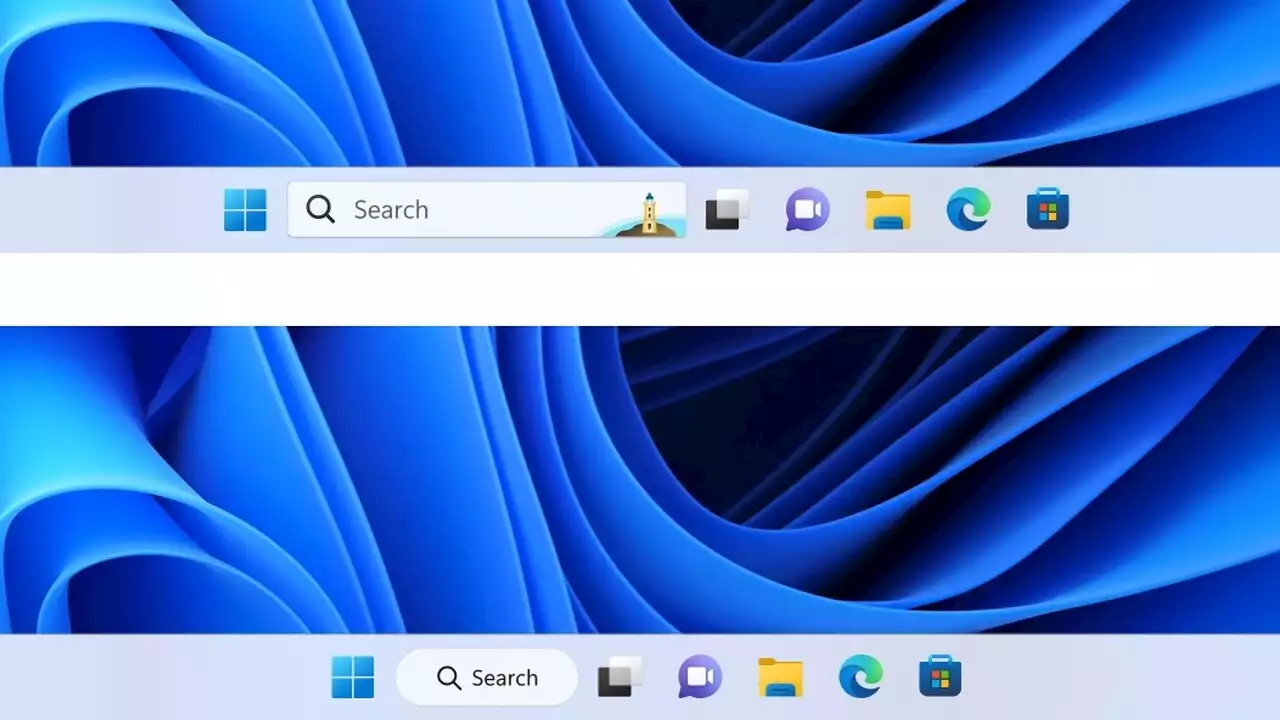 Windows 11 Insider Preview: Microsoft probiert neue Taskleisten-Designs aus