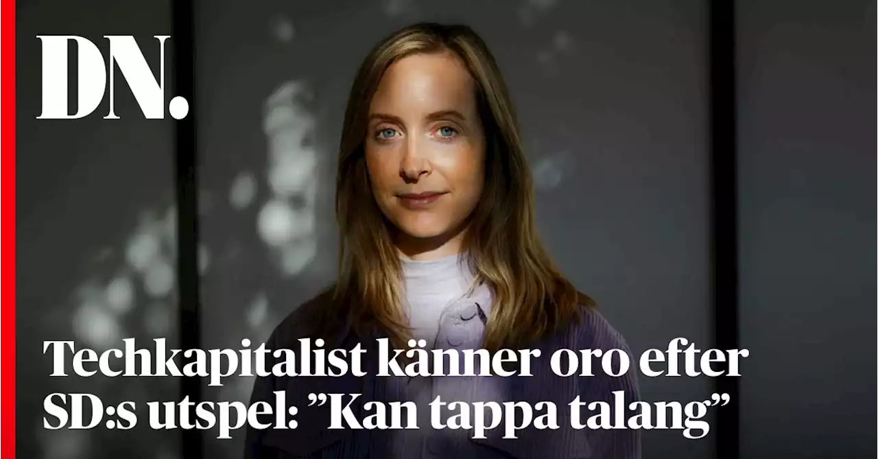 Techkapitalist känner oro efter SD:s utspel: ”Kan tappa talang”