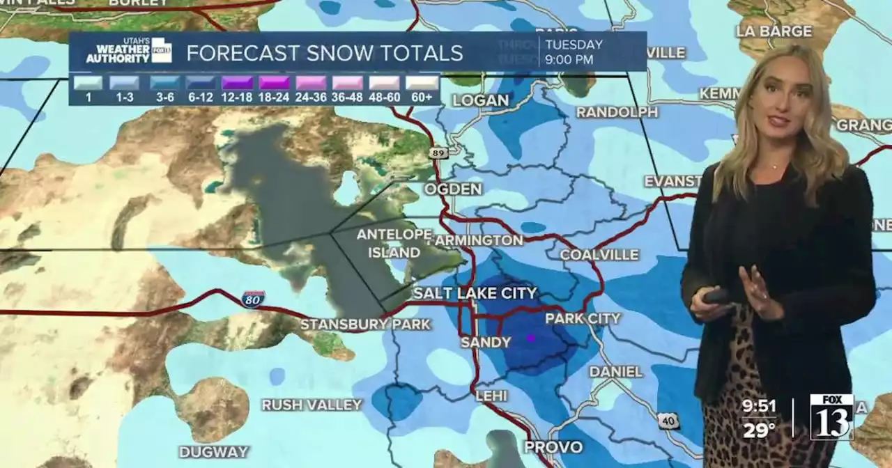 Snow continues across Utah