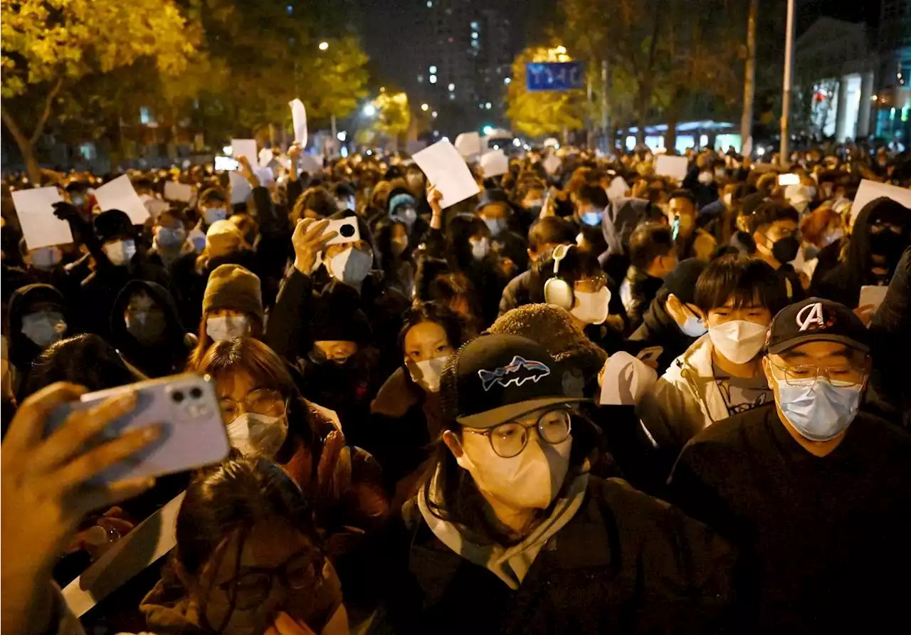 China cities under heavy policing after protests