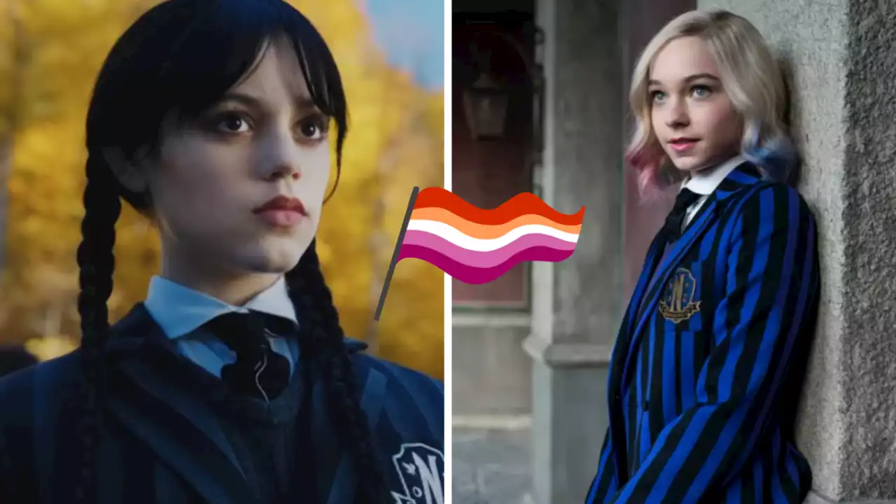 En TikTok piden a Netflix que declaren lesbiana a Wednesday; sienten romance entre ella y Enid