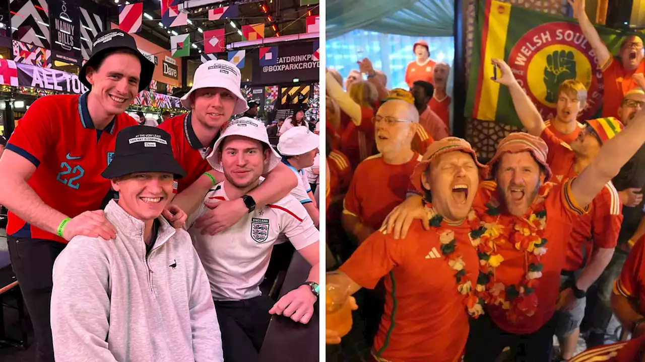 England v Wales: fans pack pubs around the country for World Cup's Battle of Britain