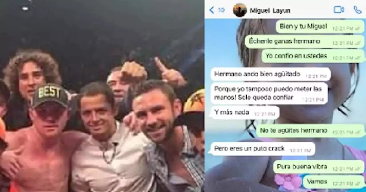 Canelo exhibe el WhatsApp de Miguel Layún y le respondió a Agüero