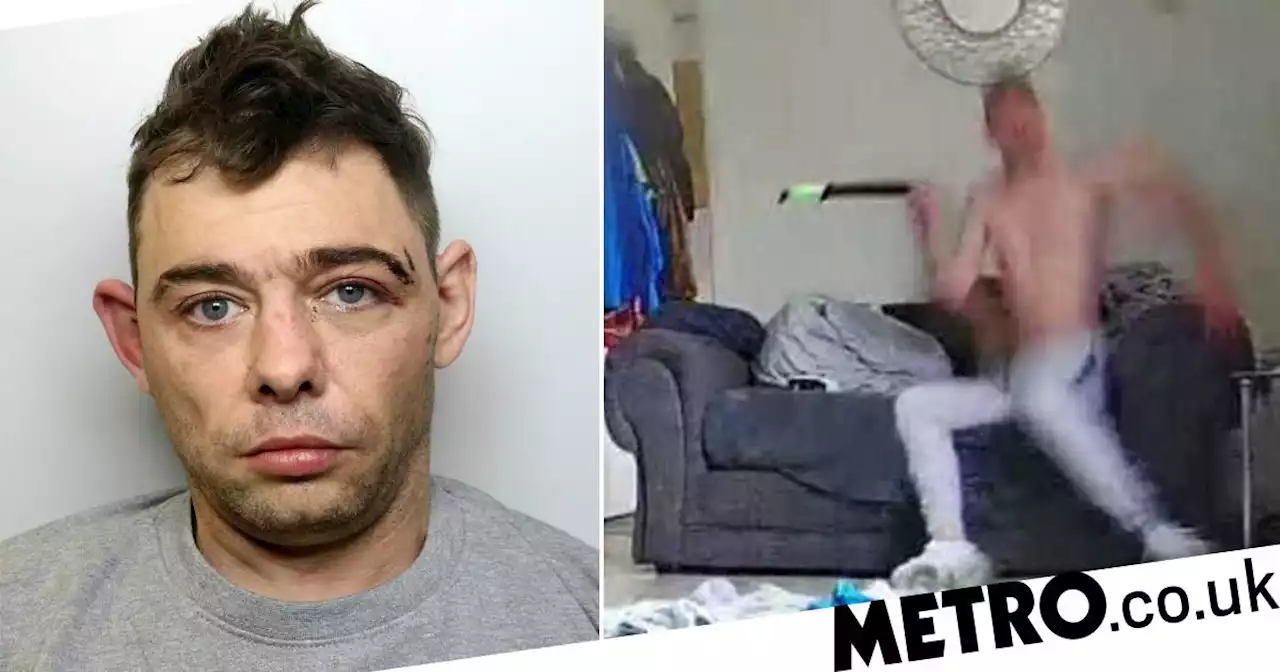 'Dog cam' caught man terrorising his partner with a zombie knife