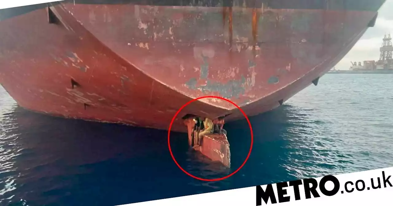 Stowaways survived 11 days on rudder of oil tanker at sea