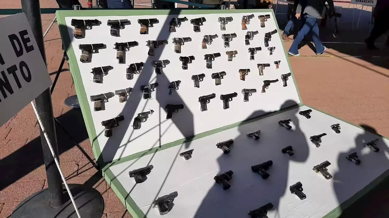 En Sonora, destruyen 674 armas decomisadas al crimen organizado