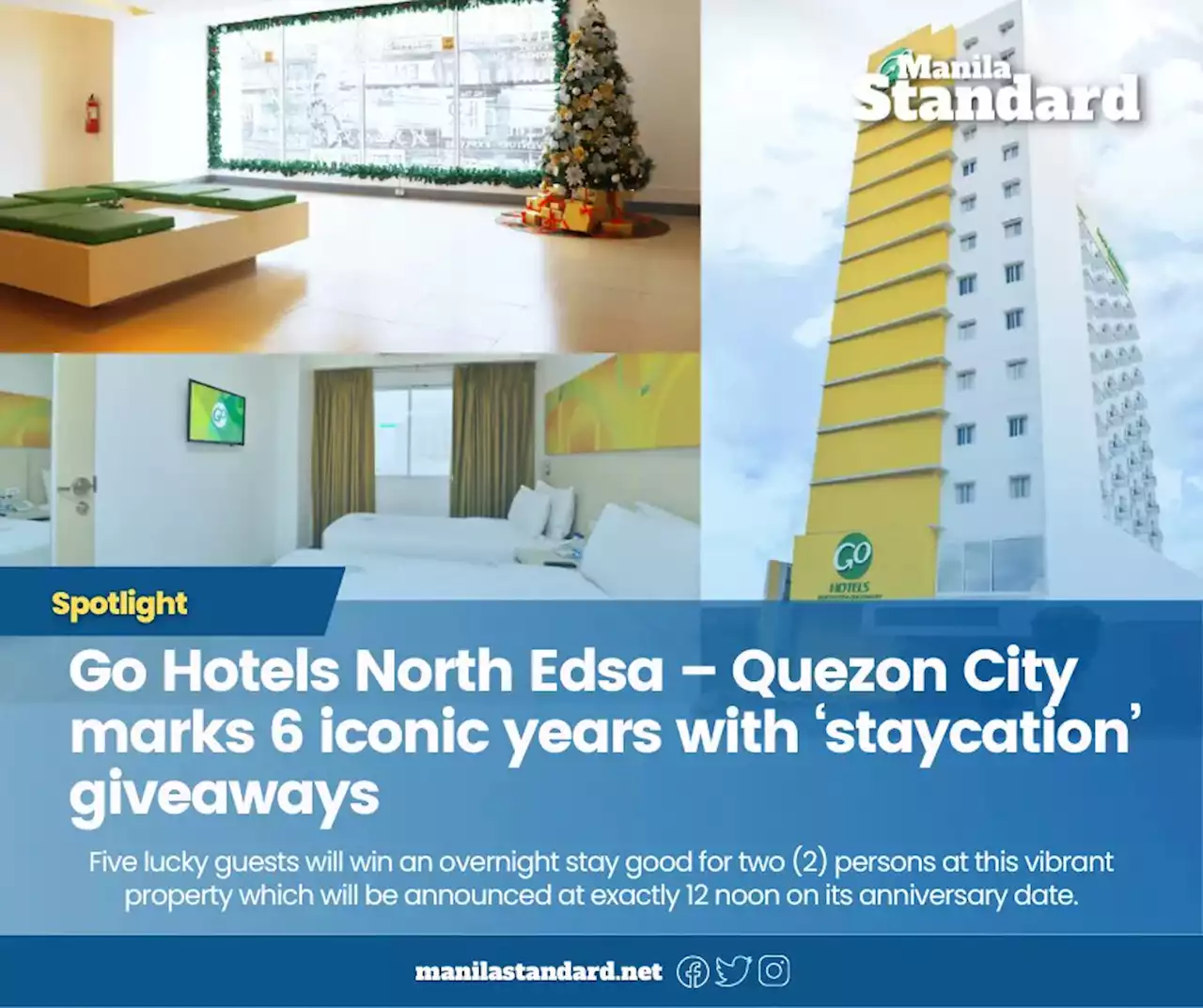 Go Hotels North Edsa – Quezon City marks 6 iconic years with ‘staycation’ giveaways