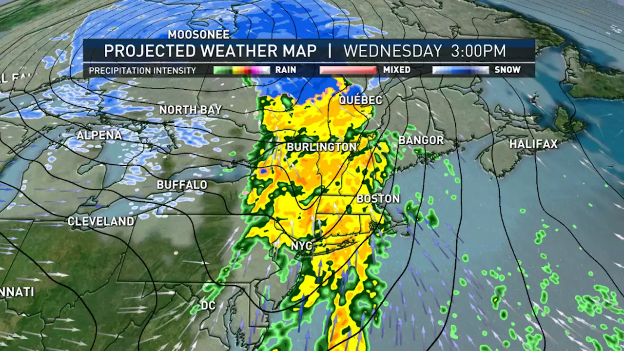 Rain, Possibly Damaging Wind on the Table for Wednesday