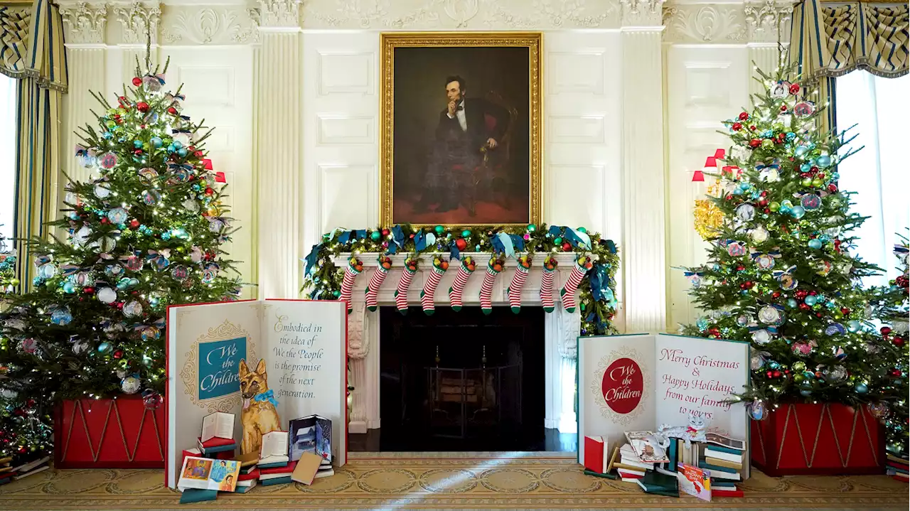 White House unveils its holiday decor, including 77 trees and a 'We the People' theme