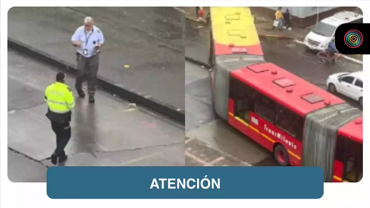 Mujer dio botellazo a conductor de Transmilenio, lo noqueó y casi provoca una tragedia - Pulzo