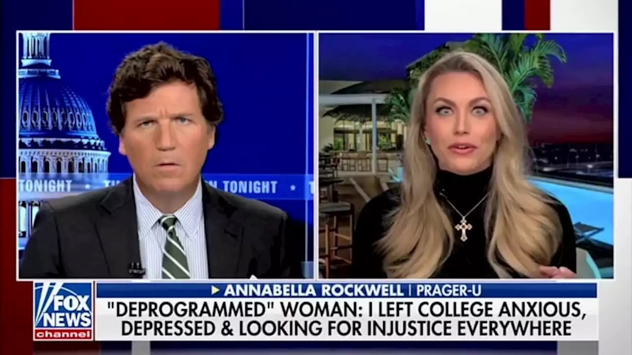 Tucker Carlson Laps Up Grad’s Claim of Unlearning ‘Woke-ism’