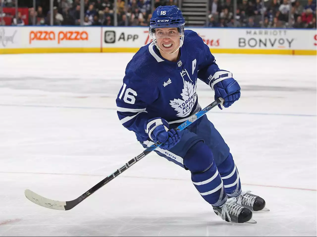 Maple Leafs' Mitch Marner barking up a fitting tribute ... Hollowell adjusts to blue line