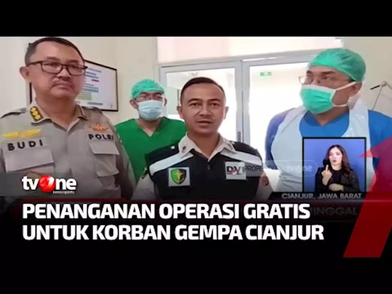 RS Bhayangkara Cianjur Beri Fasilitas Operasi Gratis untuk Korban Gempa & Tanah Longsor - tvOne