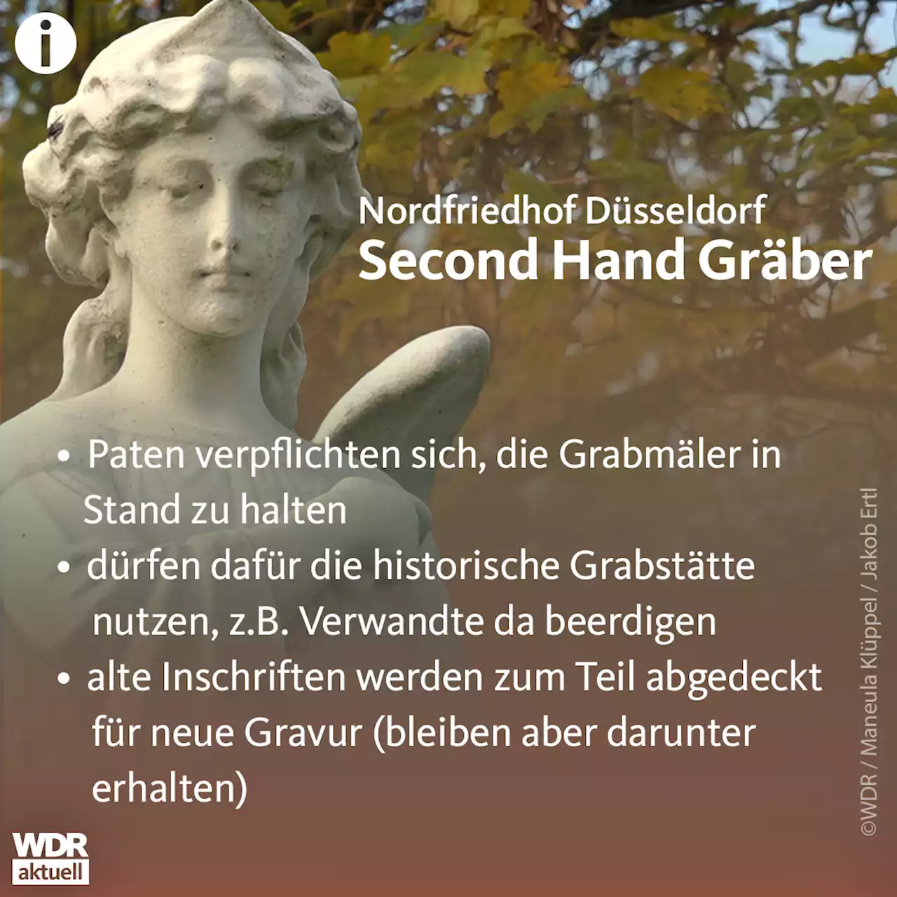 Alt, edel und preiswert: Second-Hand-Grabstätten in Düsseldorf