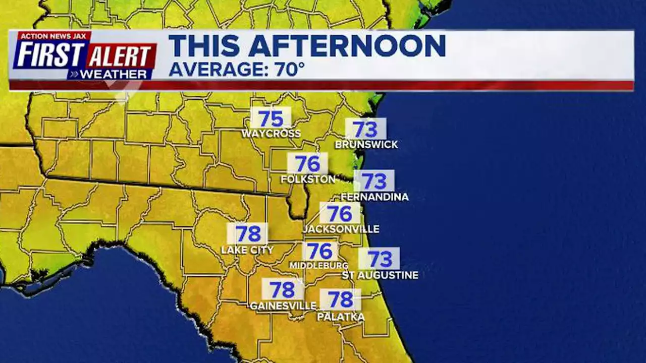 Another mild afternoon; near-record temps for mid-week