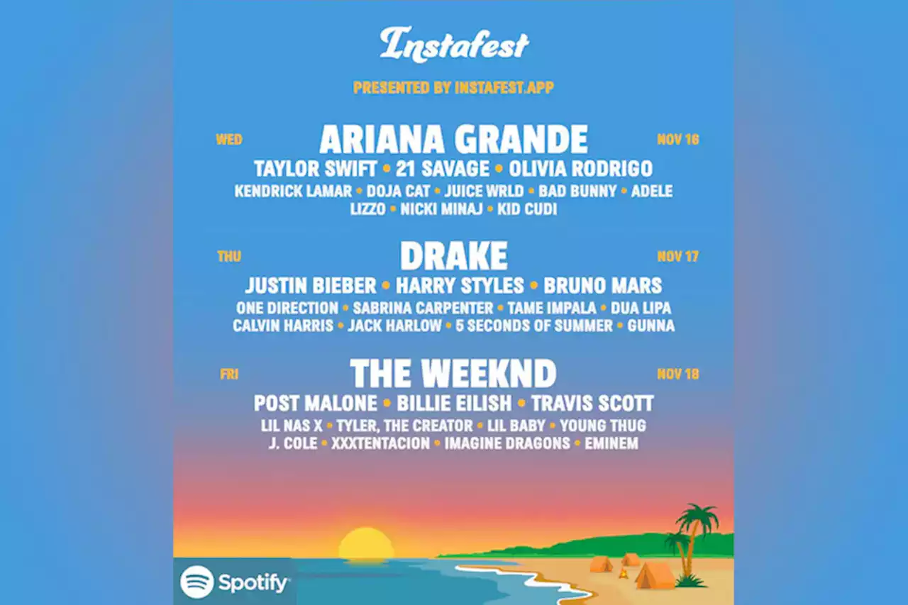 Cómo hacer el cartel musical Fest de Spotify con Instafest App