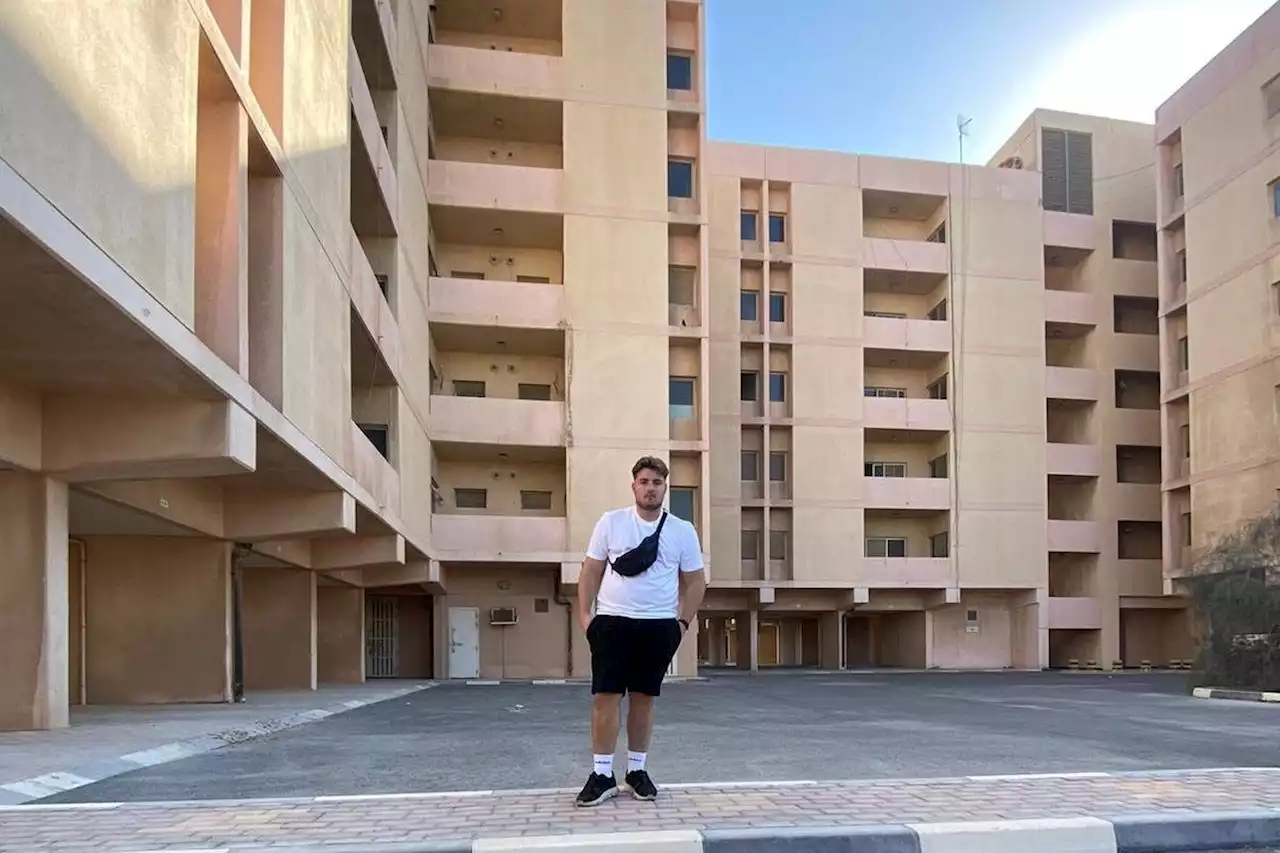 England fan visiting 'hidden Qatar' finds eerie apartment blocks where workers lived