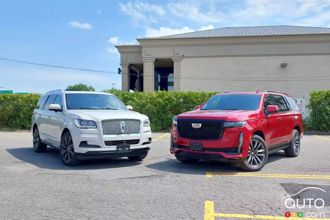 2022 Cadillac Escalade vs 2022 Lincoln Navigator | Car News | Auto123