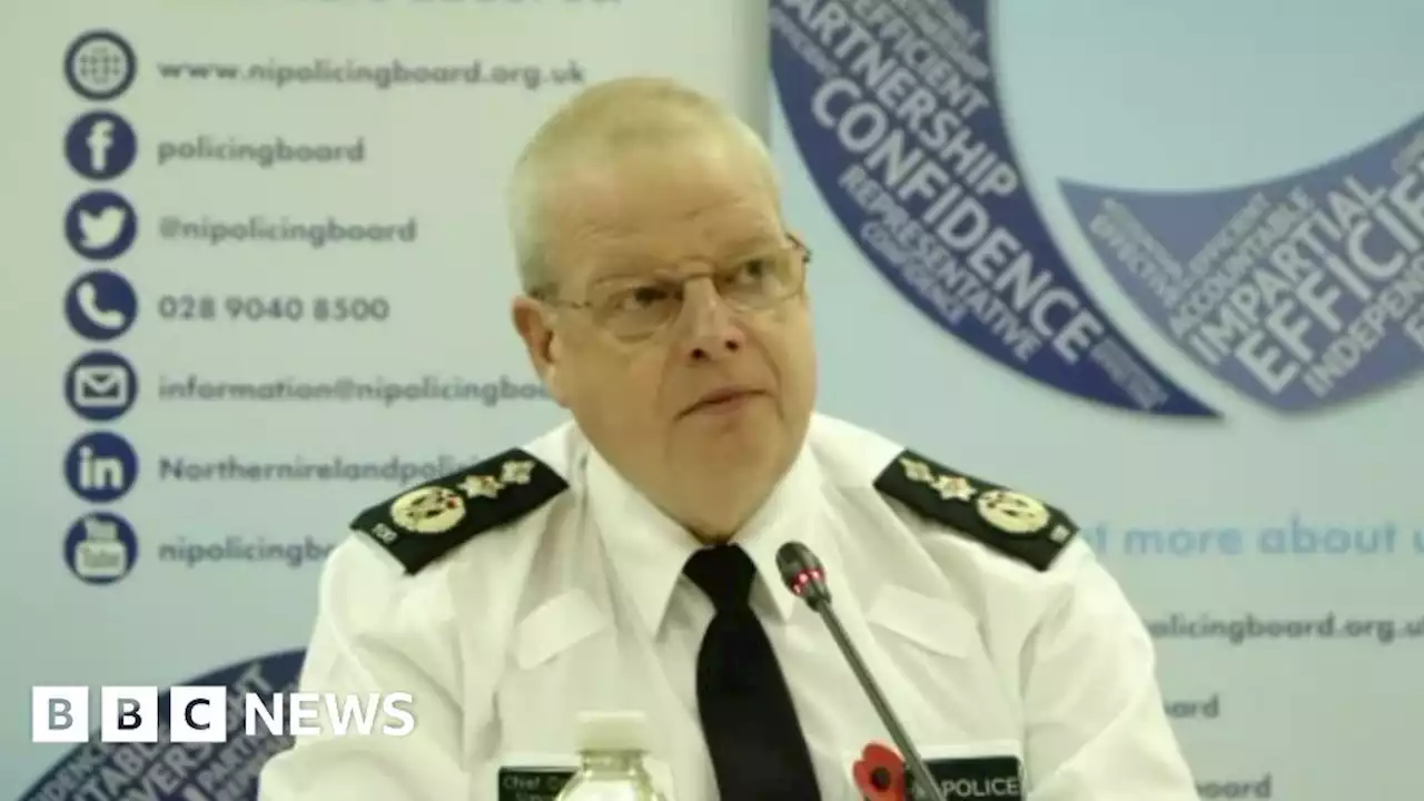 PSNI chief sees 'no rise in threat' of loyalist violence