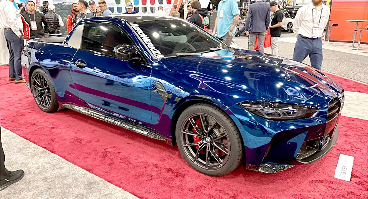 Brave Tuner Converts Brand New 2023 BMW M4 Competition Into Maloo Pickup Truck | Carscoops