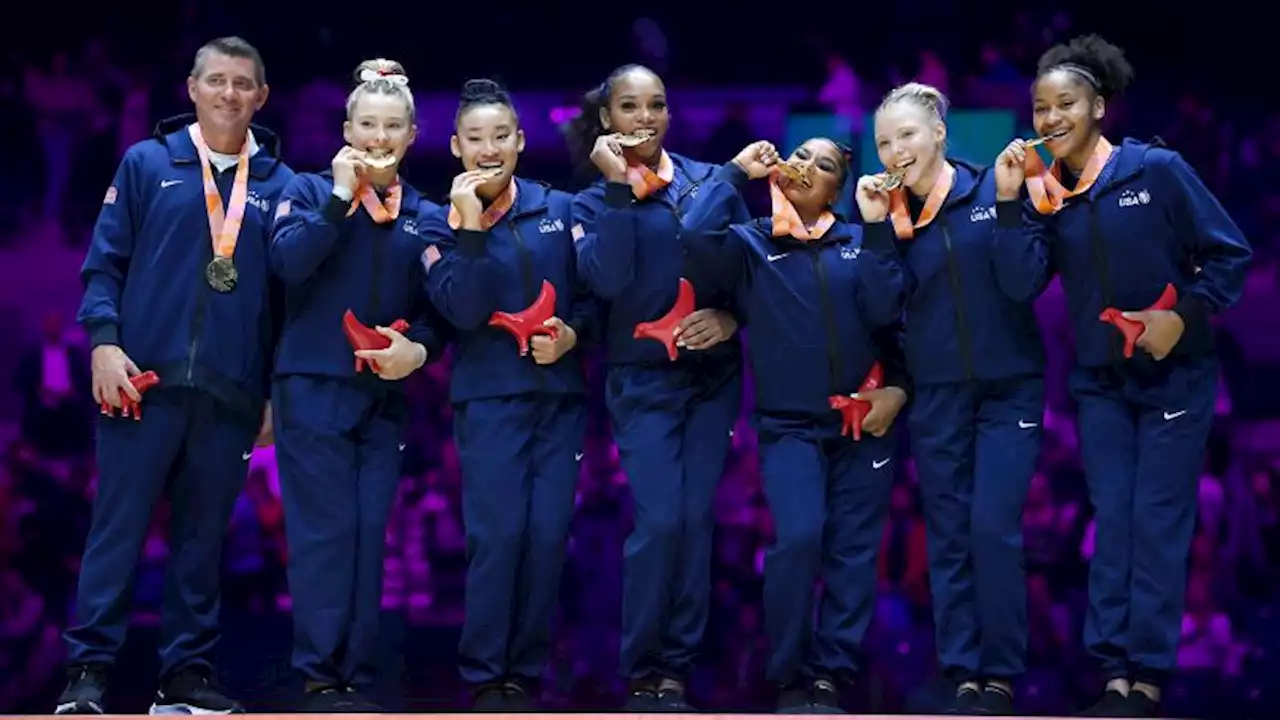 US women's gymnastics team wins historic gold medal at world championships in Liverpool | CNN